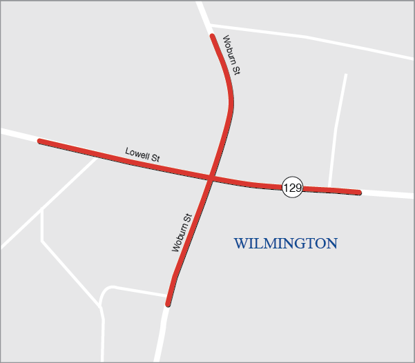 Wilmington: Intersection Improvements at Lowell Street (Route 129) and Woburn Street
